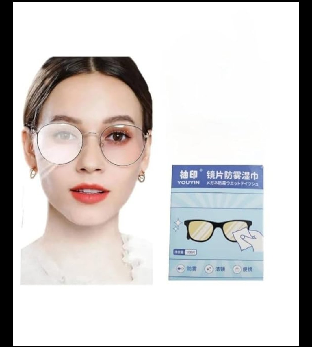 Lens Cleaning Wipes Anti Fog Wipes (100 Pcs )