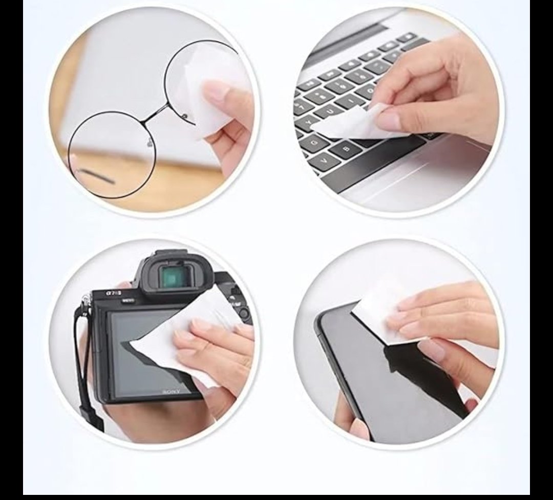 Lens Cleaning Wipes Anti Fog Wipes (100 Pcs )