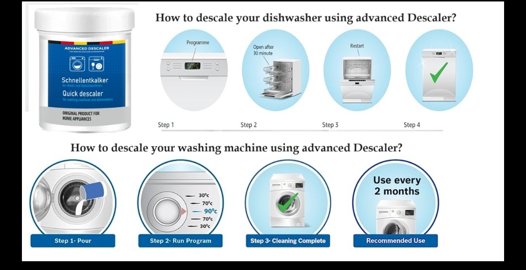 Washing  Machine Cleaner  And Dish Washer Powder 
