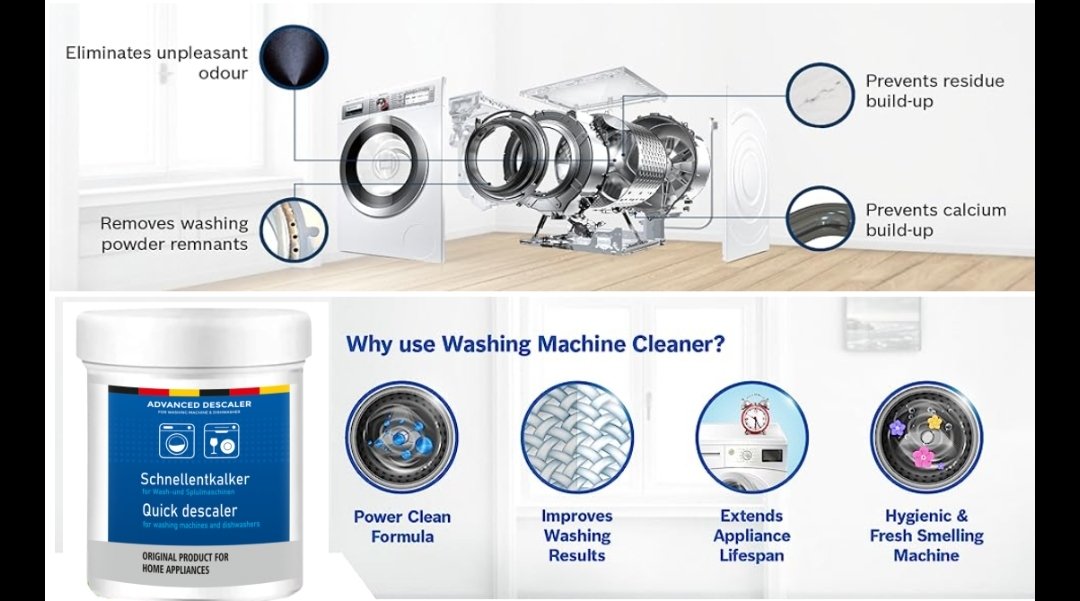 Washing  Machine Cleaner  And Dish Washer Powder  - View 3