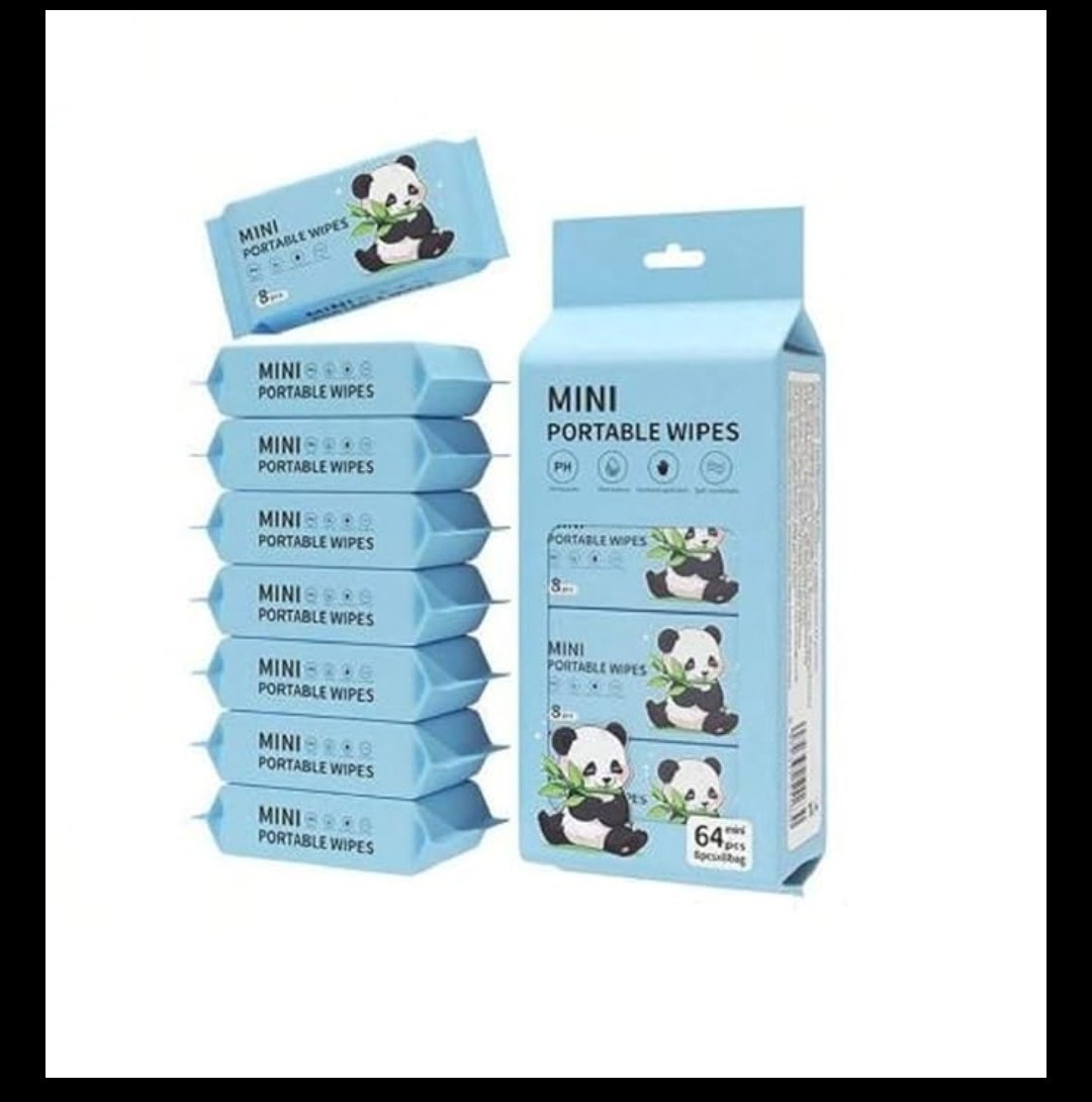 Panda Mini Baby Wipes  - View 1