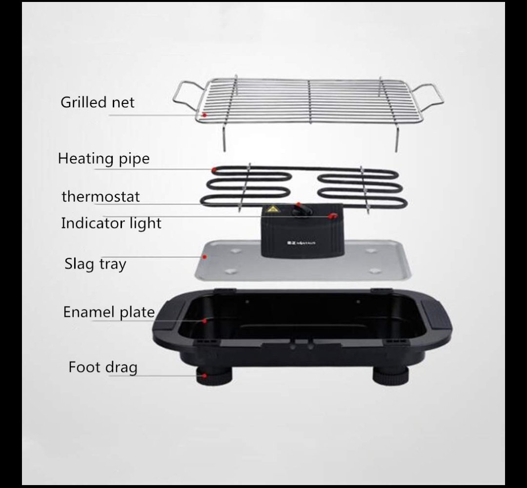 Metal Electric Barbeque Grill Bbq