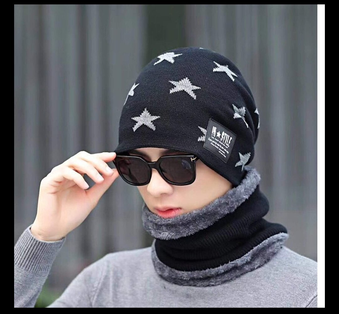 Star Winter Scarf And Cap