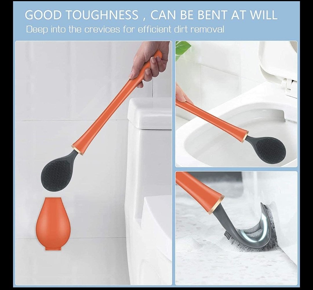 New Silicone Toilet Brush 