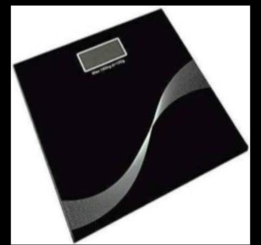 Black Bathroom Scale S Shape