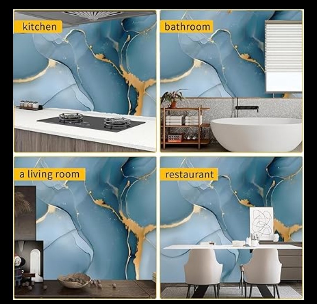 Blue Uv Marble Foil (Ta-081) - View 4