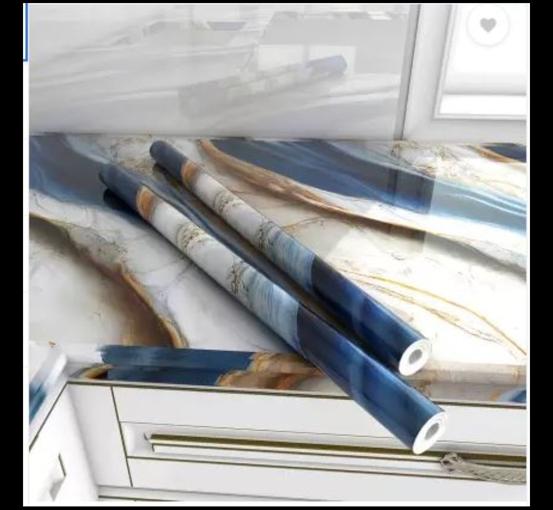 Blue Brown Marble Foil (Ta-078)