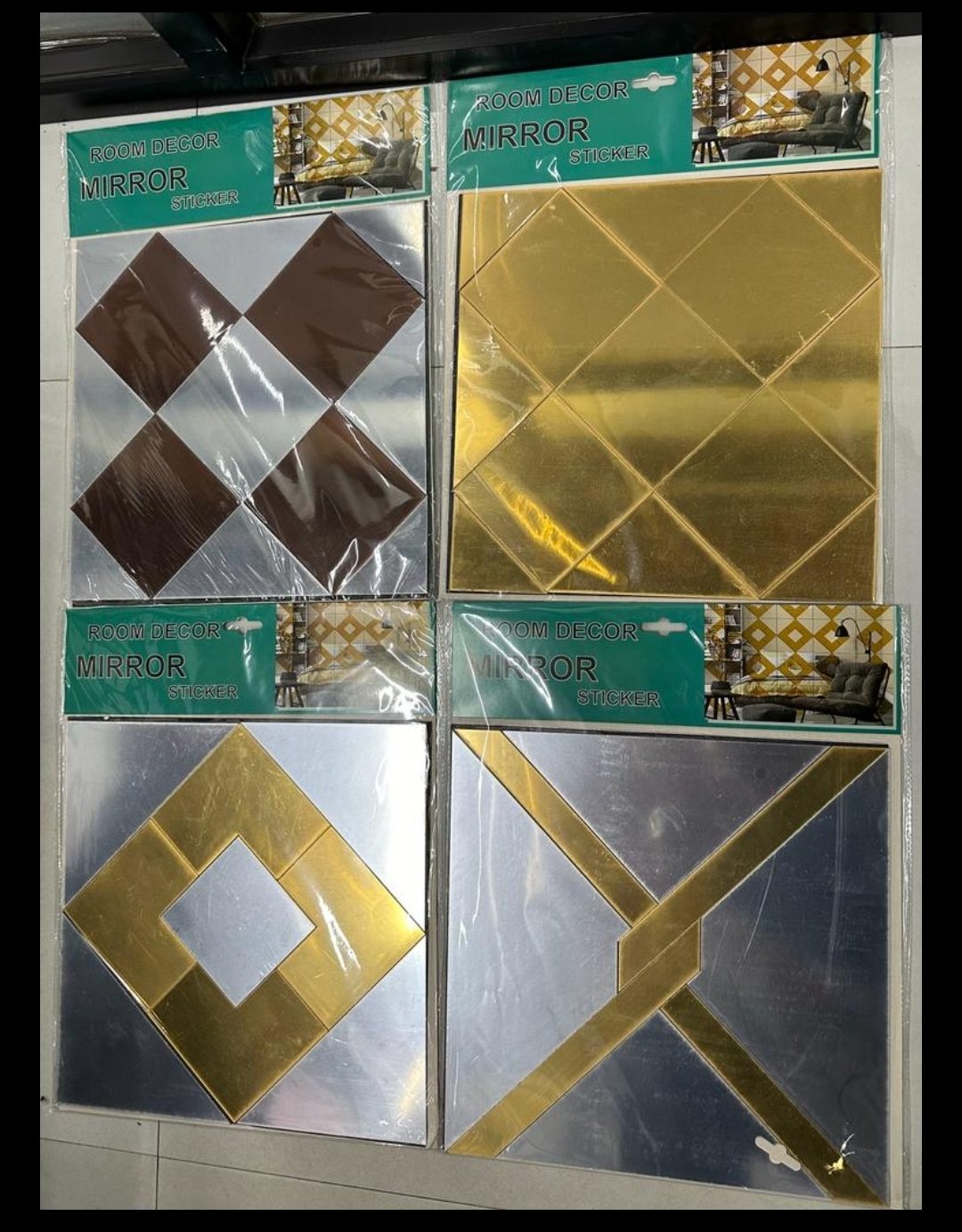 Acrylic Mirror Wall Sticker (1Pcs)