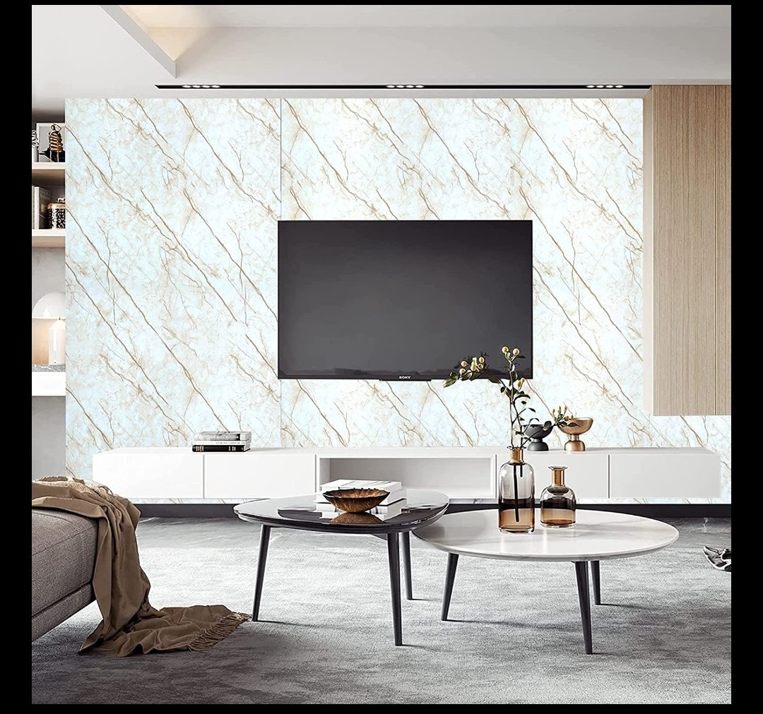Cream Marble Foil Paper Sticker  - View 3