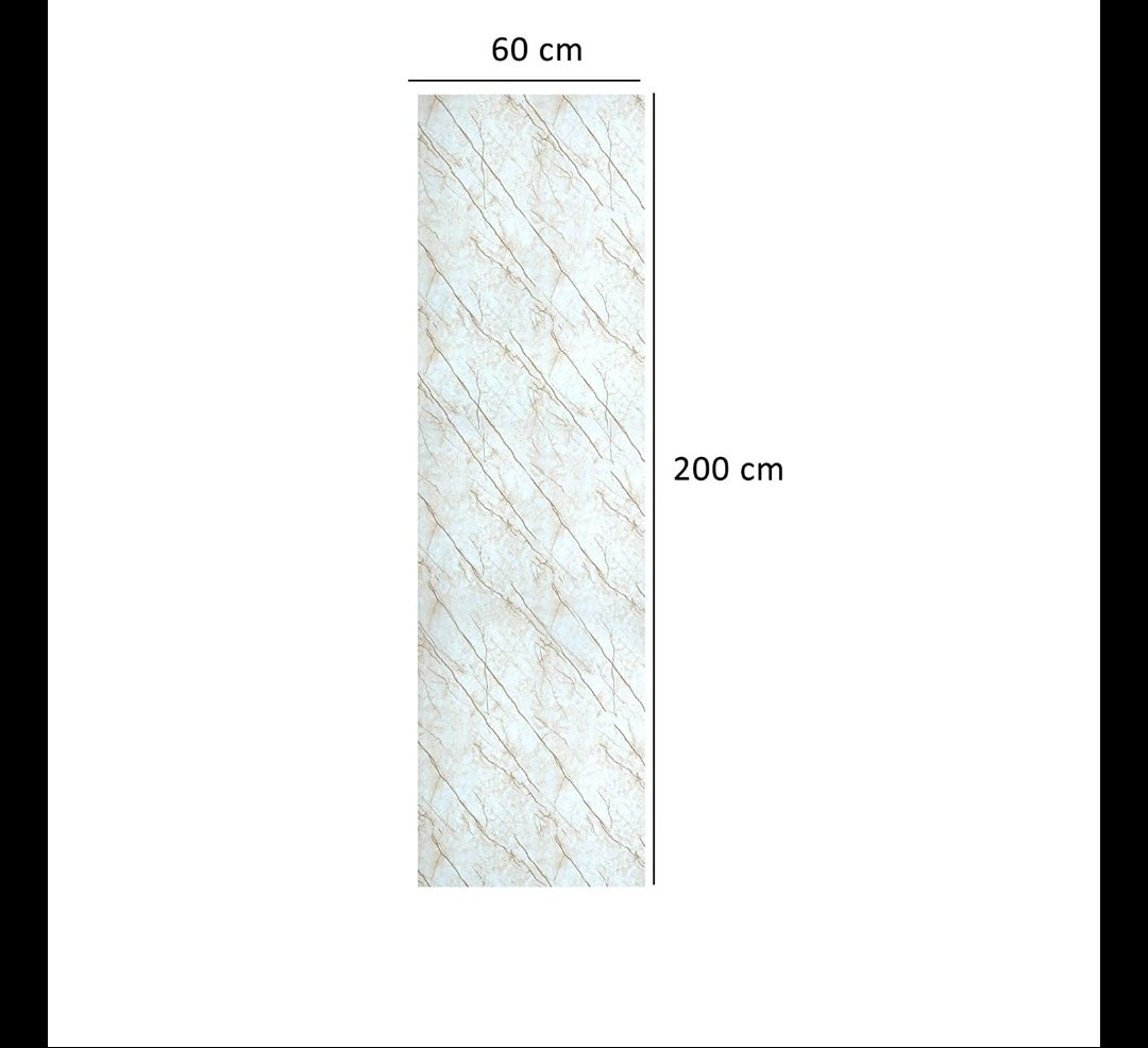 Cream Marble Foil Paper Sticker  - View 4