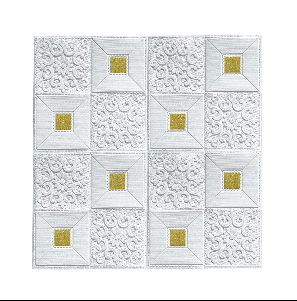 3D Foam Wall Sticker  Golden Brick
