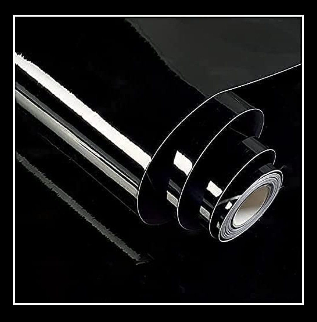 Plain Black Foil Paper 