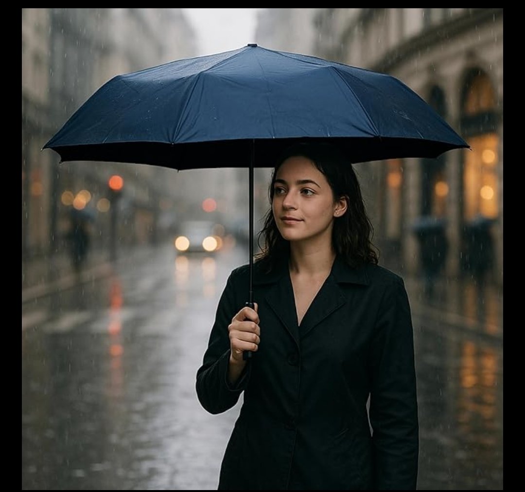 Automatic Open Close Umbrella  (Blue)
