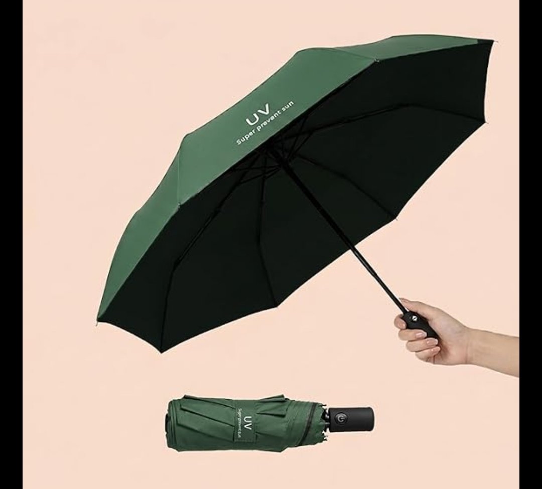 Automatic Open Close Umbrella (Green)