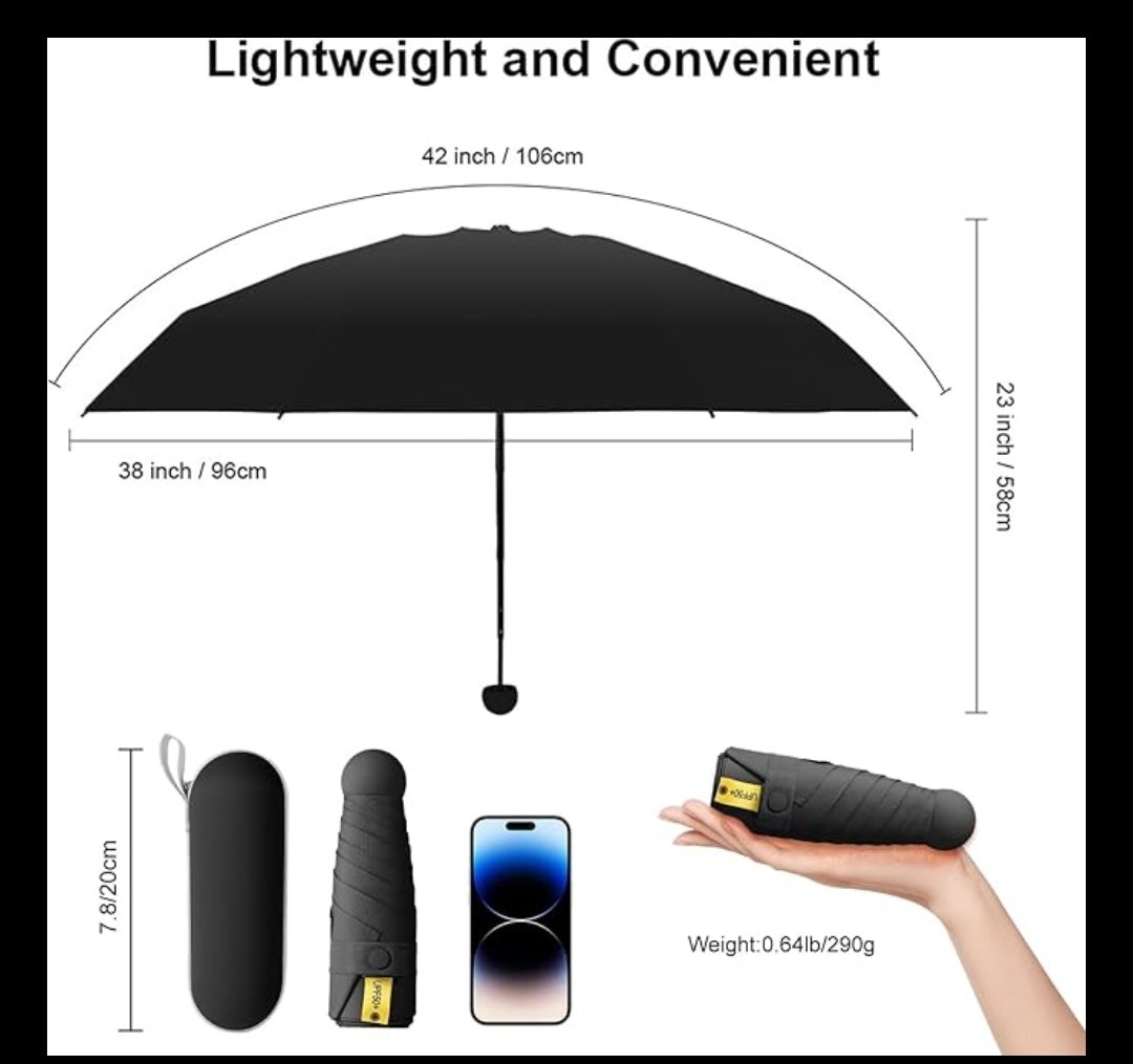 Mini Umbrella  With Case  - View 3