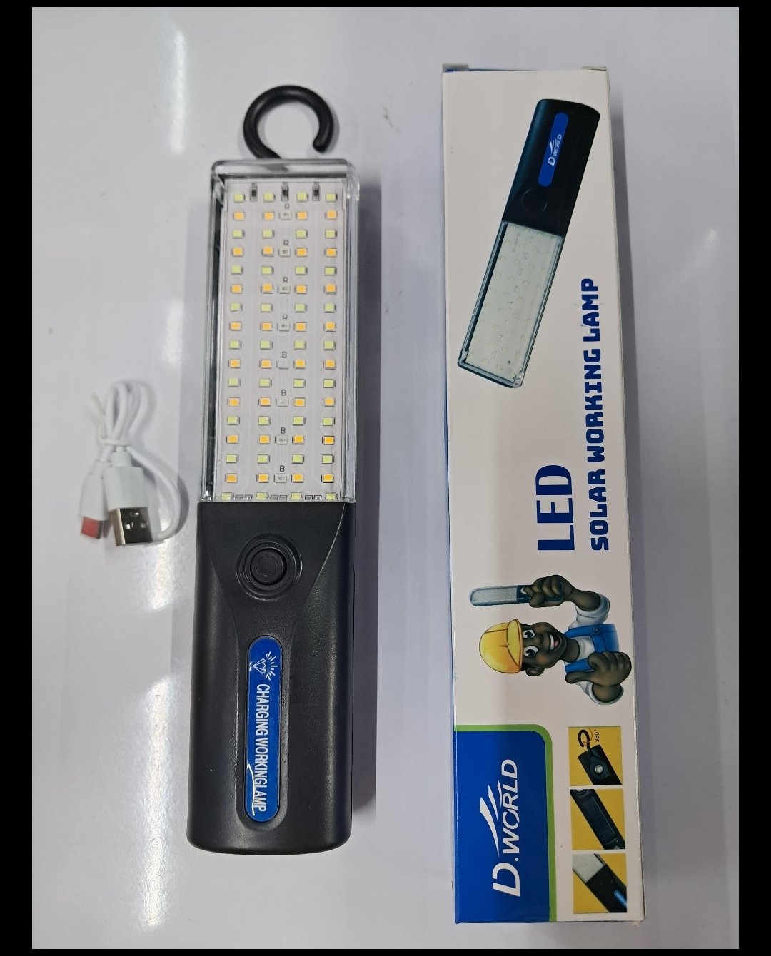 Solar Chargeable 5 Mode Light Magnetic Torch Light 