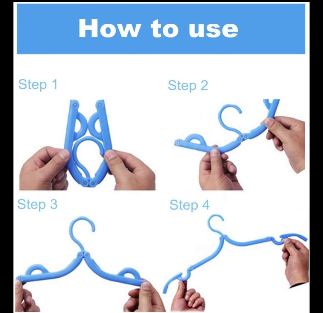 Folding Clothes Hanger  - View 3