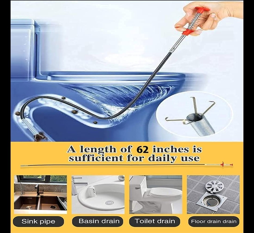 Hair Catcher Drain Spring Drain Cleaner Spring 160 Cm - View 3