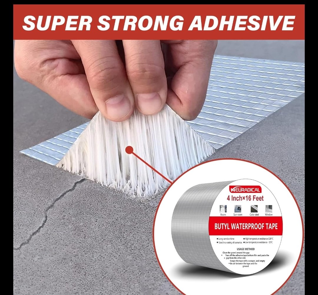 Aluminium Silver Tape 4 Inch (5 Mtr)