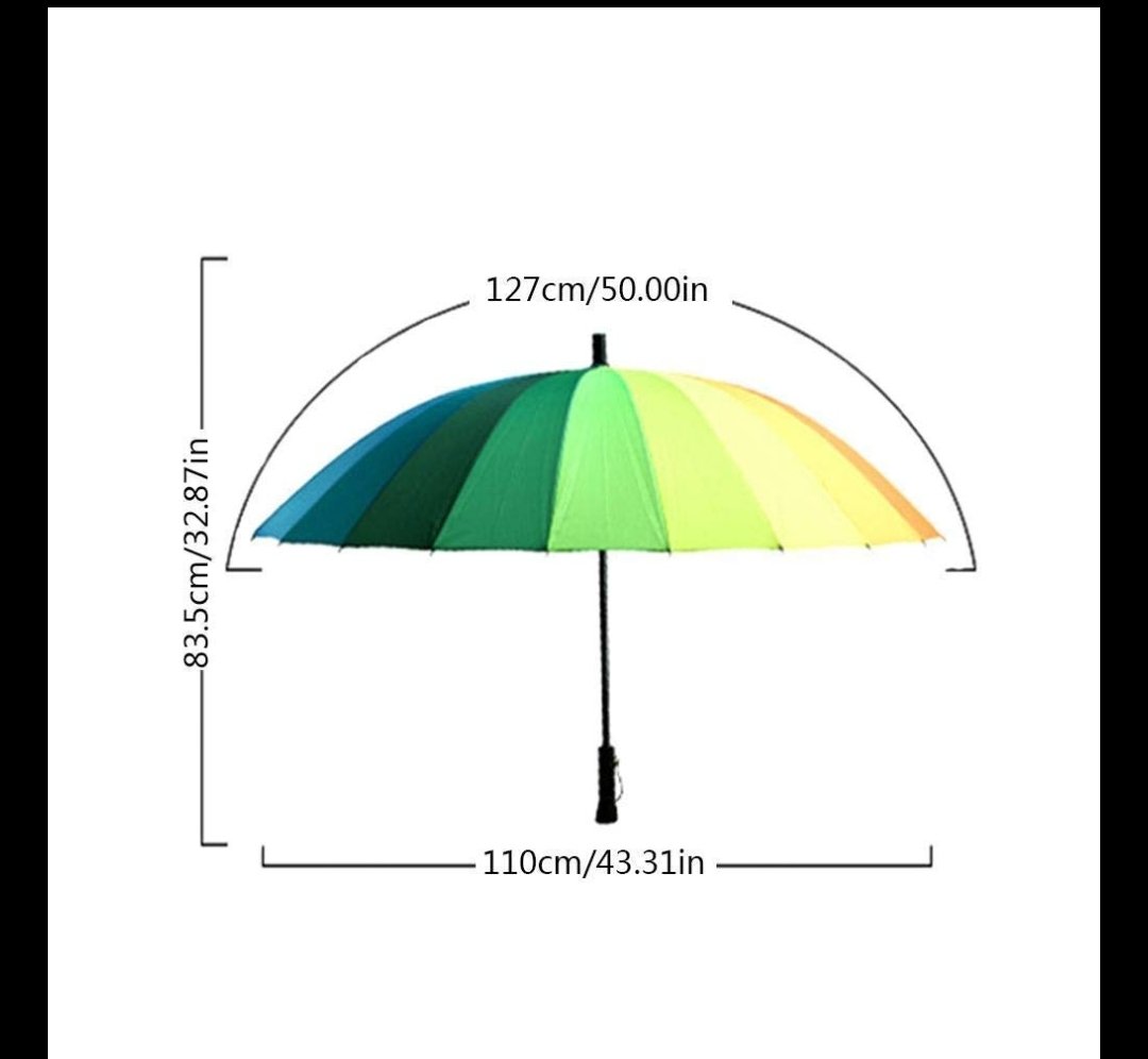 Rainbow Umbrella Smail - View 3