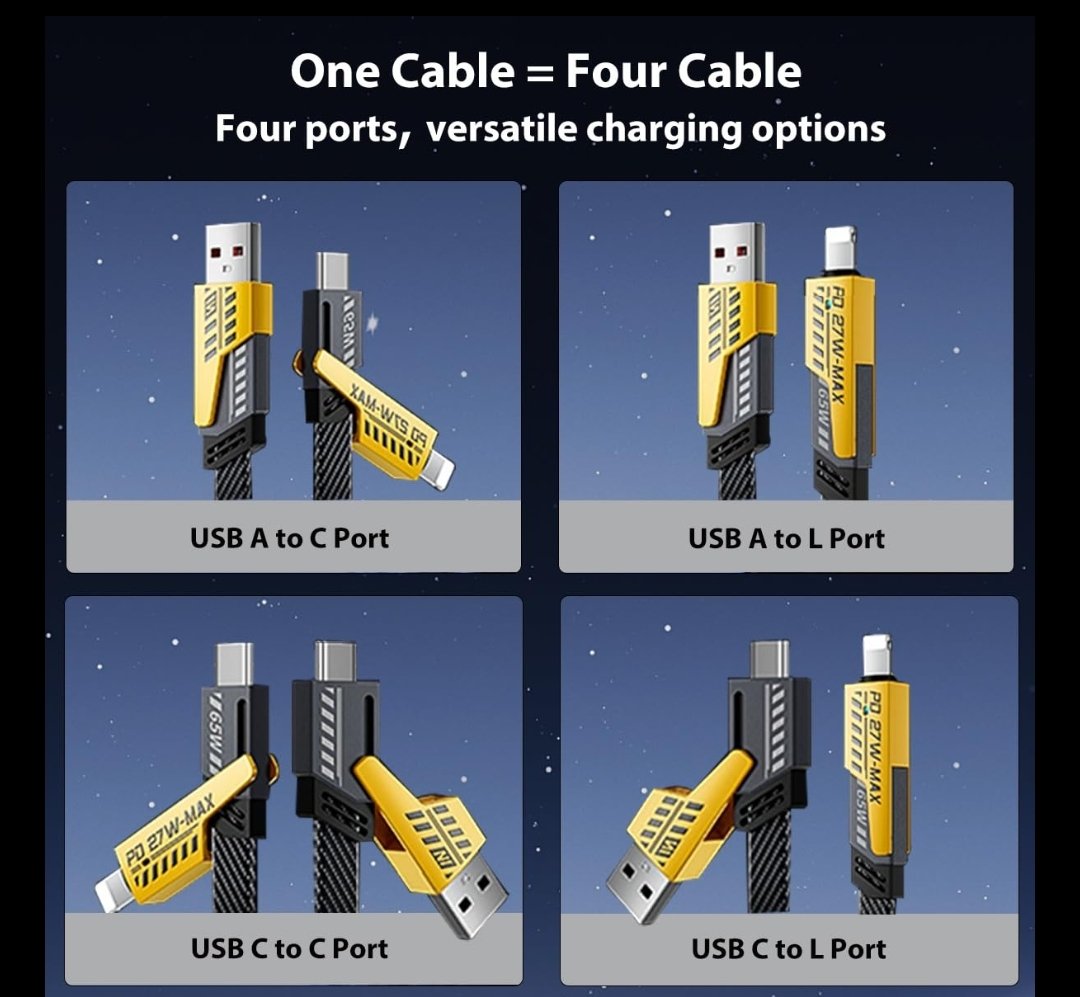 4 In 1 Fast Charging Cable  - View 3