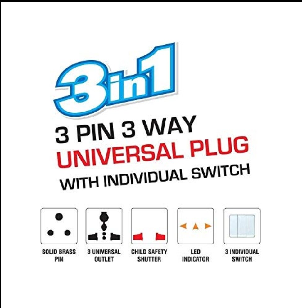 3 Way Switched  Adaptor 