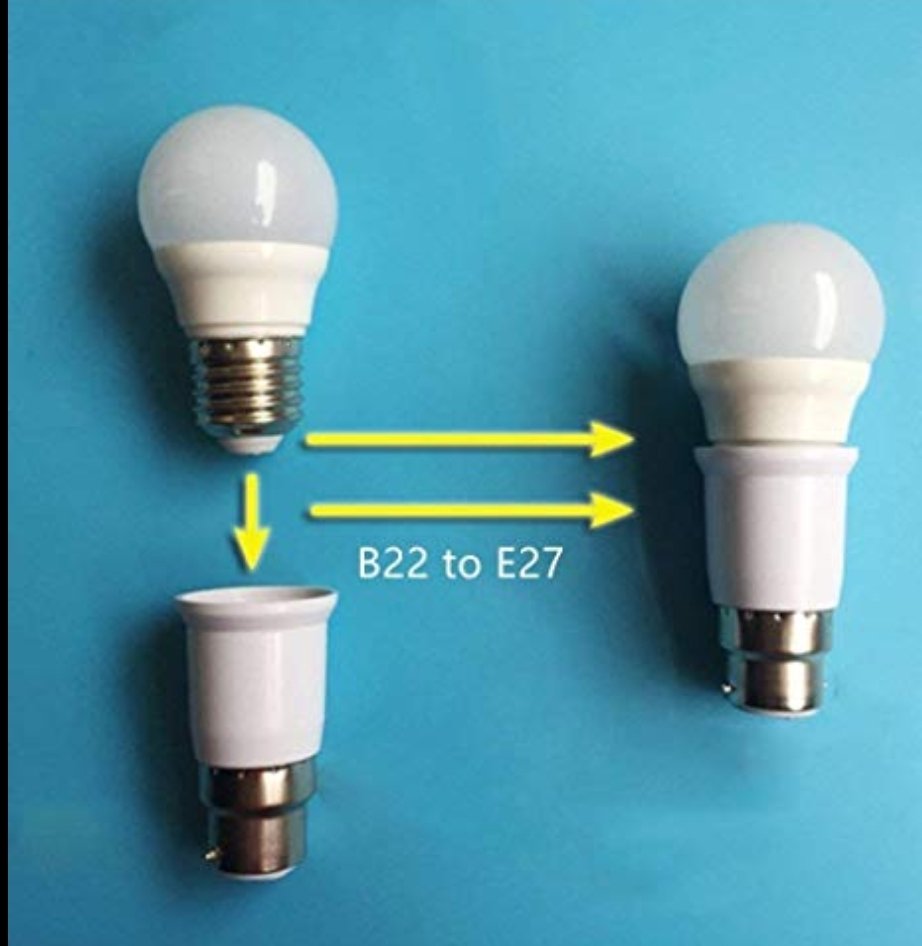 B22 Converter (B22Toe27) - View 3