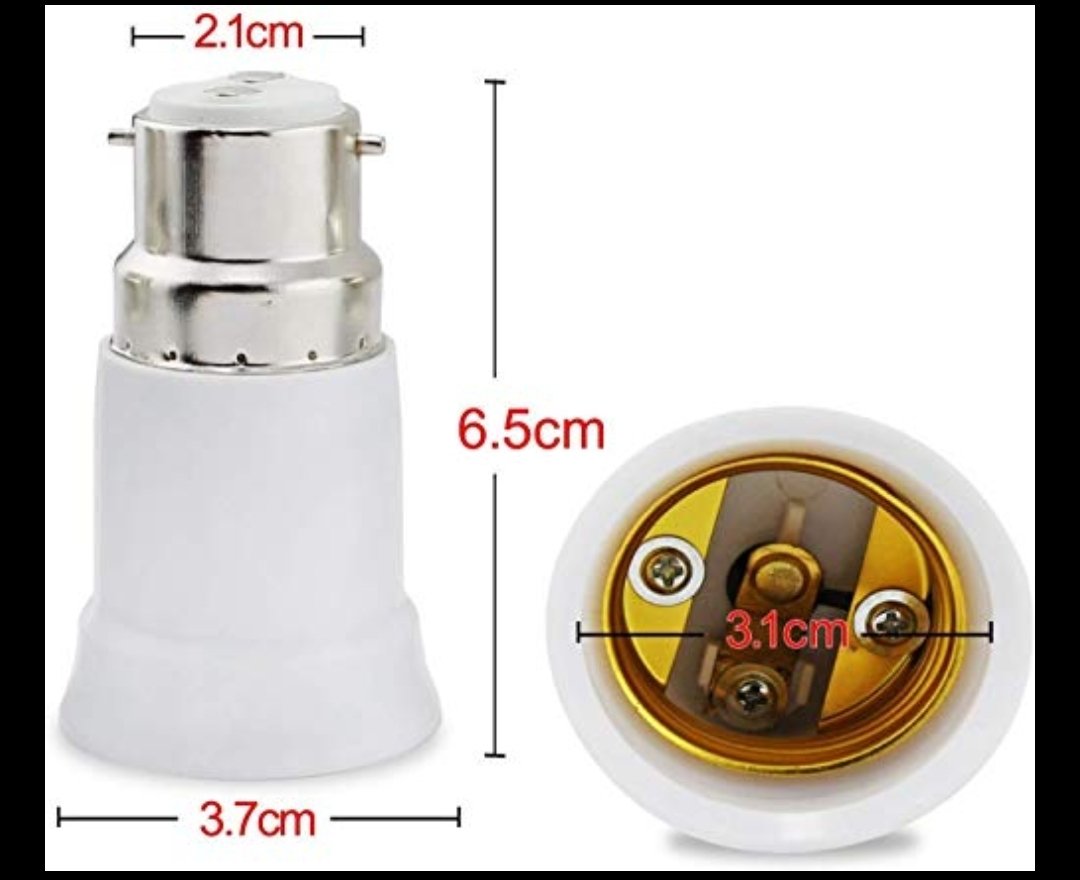 B22 Converter (B22Toe27) - View 4