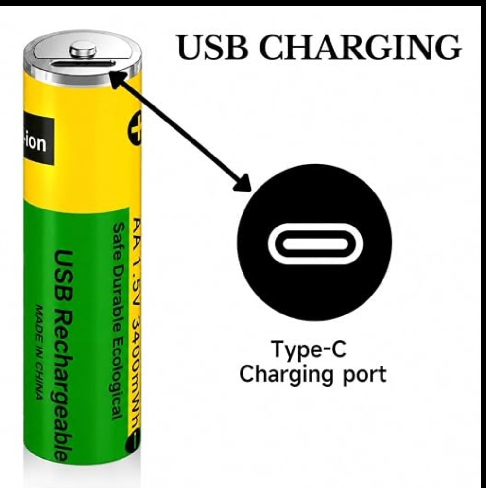 Type C Rechargeable Batteries(Aa)