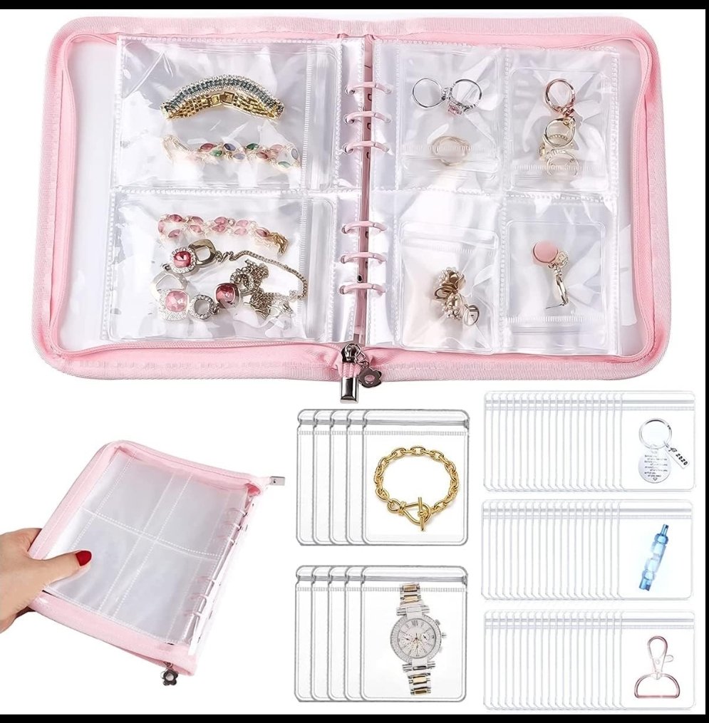 Transparent Jewellery  Storage Book 