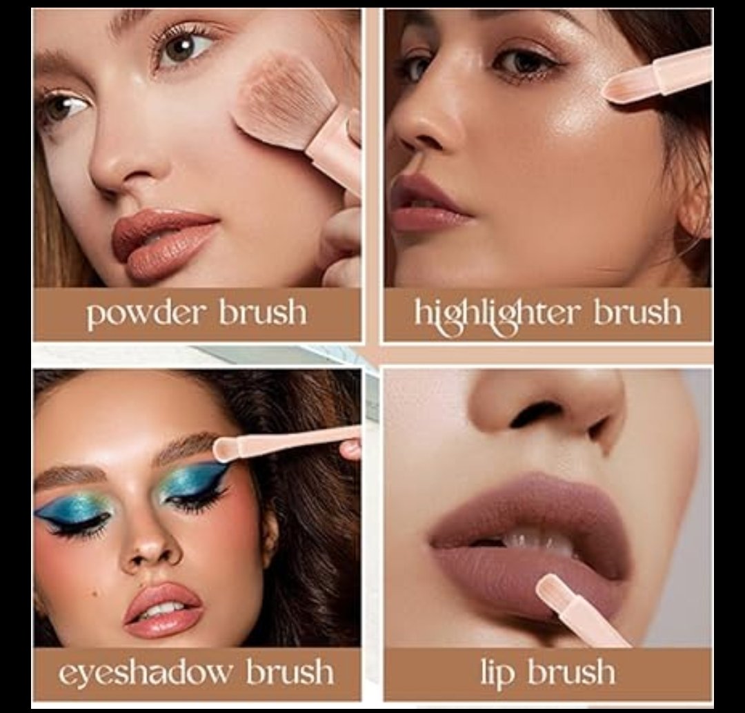 8 Pcs Makeup Brush Set With Bag - View 3