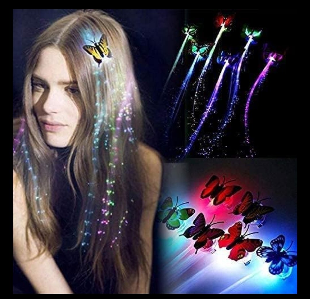 Butterfly  Wire Light Hair Clip