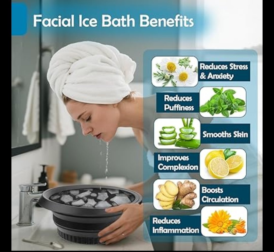 Silicone Ice Bowl Face Bath
