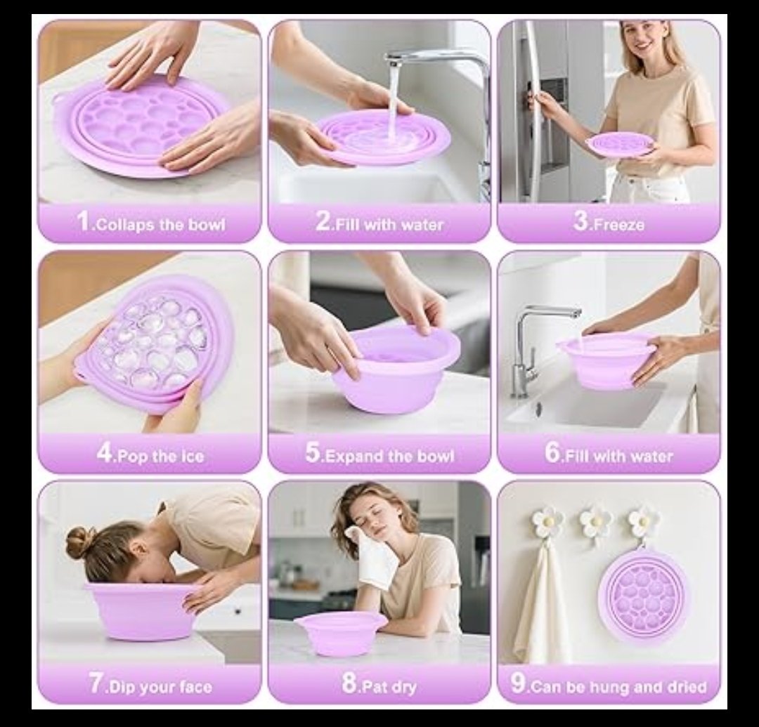 Silicone Ice Bowl Face Bath - View 3
